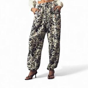Anthropologie Maeve Silky Parachute Pants